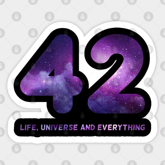 42 Sticker by LabRat